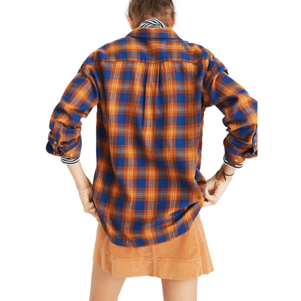 Madewell Westward Ardan Plaid Flannel Button Down